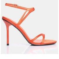 Public Desire Samba Satin Heel - Orange