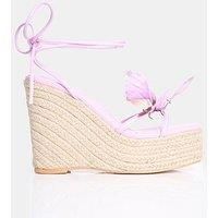 Public Desire Staycation Butterfly Wedges - Lilac