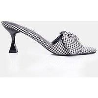 Public Desire Soleil Gingham Mules - Mono