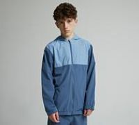 Mercier Junior OG Badge 2 Tone Woven Hoodie - Blue - Size L/B