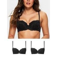 Ann Summers Sexy Lace Padded Balcony Bra 2 Pack