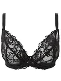 Ann Summers - 2 Pack - Sexy Lace Fuller Bust Bra for Women with Underwire Non Padded Cups - Extra Support Bra - Everyday Bra Black - Multipack Bra