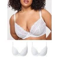 Ann Summers Sexy Lace Non Pad Fb 2Pp White Dd+