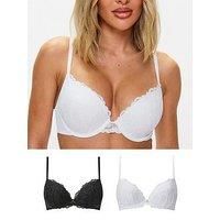 Ann Summers Sexy Lace Pad Plunge 2Pp B & W A-G Cup