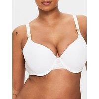 Kbx Charlotte Padded Plunge Bra - White