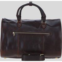 Ashwood Leather Premium Leather Holdall with Detachable Shoulder Strap in Brown