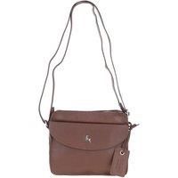 'Glasgow' Real Leather Crossbody Bag