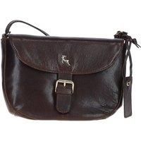 'Violet' Real Leather Flap-Over Crossbody Bag