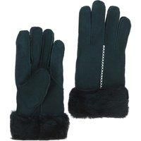 Real Sheepskin Suede Gloves with Fur