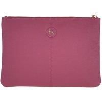 Large Padded Leather Pouch Bag
