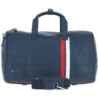 Real Leather Holdall with Striped Front Detail