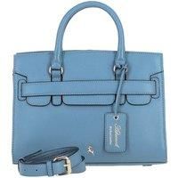 'Fiorella' Real Leather Handbag with Detachable Crossbody Strap