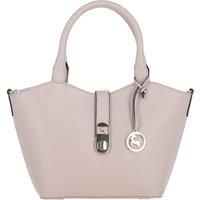 'Maristella' Real Leather Handbag with Detachable Crossbody Strap