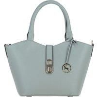 'Maristella' Real Leather Handbag with Detachable Crossbody Strap