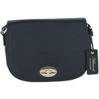 'Stellia' Real Leather Crossbody Bag with Twist Lock