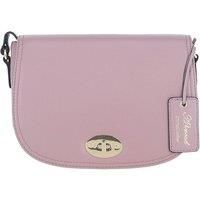 'Stellia' Real Leather Crossbody Bag with Twist Lock