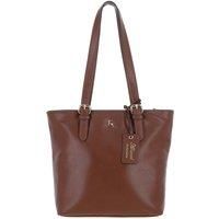 'Azzurina' Real Leather Shoulder Bag