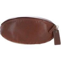 Ashwood Leather Rugby Ball Washbag for Men, Toiletry Bag, Travel Grooming Kit, Vintage Sports-Inspired Shape with Zip Closure, Gold Hardware – Gift for Travellers & Sports Fans: Q-40 (Chestnut)