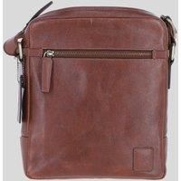 Ashwood Leather Men's 'Logan' Real Leather Messenger Bag in Light Brown