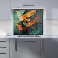 Warren Reed - Designer Sharp Triangles Kitchen Splashback | Size: 600mm x 750mm