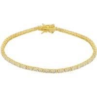 Spero London Women's Sterling Silver Fine Tennis Bracelet in Gold | Size: 6 inches