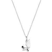 Spero London Women's Sterling Silver Origami Squirrel Necklace