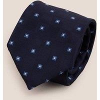Multi Square Navy Tie