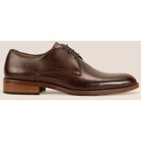 Oswin Hyde Men's Edison Oxford Leather Shoes in Brown | Size: 9