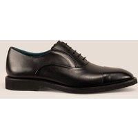 Oswin Hyde Men's Grayson Oxford Leather Shoes in Black | Size: 11