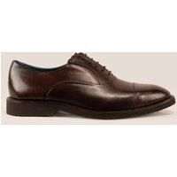 Oswin Hyde Men's Grayson Oxford Leather Shoes in Brown | Size: 12