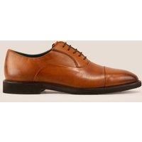 Oswin Hyde Men's Grayson Oxford Leather Shoes in Tan | Size: 11