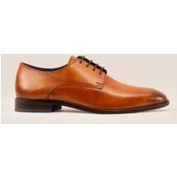 Oswin Hyde Men's Keyon Leather Derby Lace Up in Tan | Size: 10