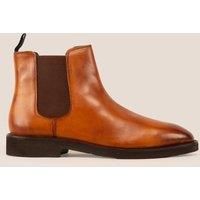Oswin Hyde Men's Michael Chelsea Leather Boots in Tan | Size: 9