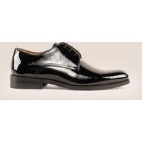 Oswin Hyde Men's Edison Oxford Patent Shoes in Black | Size: 8