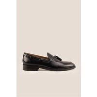 Oswin Hyde Men's Issac Tassel Loafer in Black | Size: 9