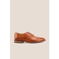 Oswin Hyde Men's Wilson Leather Oxford Shoes in Tan | Size: 10