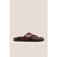 Dylan Cross Velcro Strap Sandals