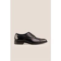 Oswin Hyde Men's Creed Leather Lace Up Brogues in Black | Size: 9