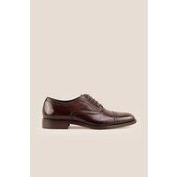 Oswin Hyde Men's Creed Leather Lace Up Brogues in Brown | Size: 7