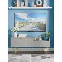 Swift Andie Ready Assembled 2 Drawer Media Tv Unit - Grey