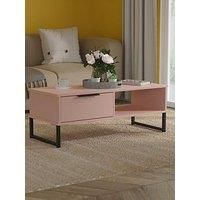 Swift Emerson Ready Assembled 1 Drawer Coffee Table - Pink