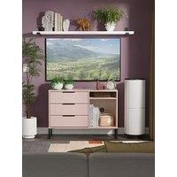 Swift Emerson Ready Assembled 3 Drawer Sideboard/Tv Unit - Pink