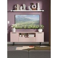 Swift Emerson Ready Assembled 2 Door, 1 Drawer Wide Tv Unit - Pink