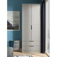 Swift Zayn Ready Assembled Double Wardrobe With 2 Drawers
