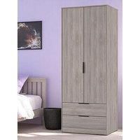 Swift Emerson Ready Assembled 2 Door Wardrobe With 2 Drawers