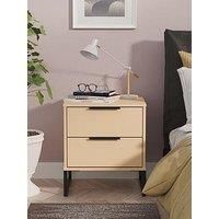 Swift Emerson Ready Assembled 2 Drawer Bedside Table