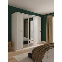 Swift Cambridge 4 Door Double Mirror Wardrobe