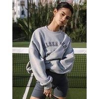 Chelsea Peers Branded Crew Neck Sweatshirt - Grey