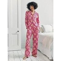 Chelsea Peers Long Printed Pyjama Set - Red