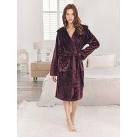 Chelsea Peers Classic Hooded Dressing Gown - Purple